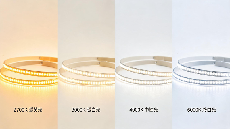jimeng-2026-07-24-5370-图片主题:2700K_3000K_4000K_6000K 全色温灯光对比效果图 ... jimeng-2026-07-24-5370-图片主题:2700K_3000K_4000K_6000K 全色温灯光对比效果图 ...