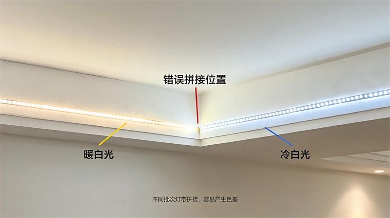 jimeng-2026-08-04-4261-图片主题 COB灯带随意拼接导致的色差、亮度不一致反面案例展示 整体绘图风格 高....JPG jimeng-2026-08-04-4261-图片主题 COB灯带随意拼接导致的色差、亮度不一致反面案例展示 整体绘图风格 高....JPG
